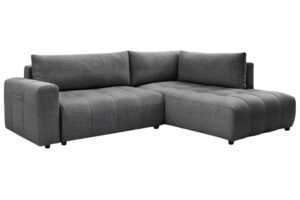 Bobochic Paris Tmavě šedá rozkládací pohovka Arsene 277 cm