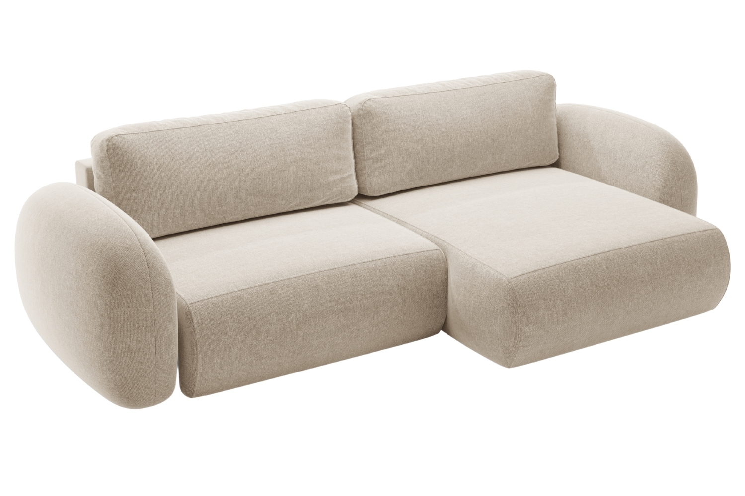 Maison Heritage Tmavě béžová rozkládací pohovka Kora 262 cm