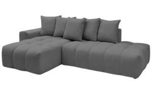 Bobochic Paris Tmavě šedá rohová pohovka Mont-Blanc 313 cm