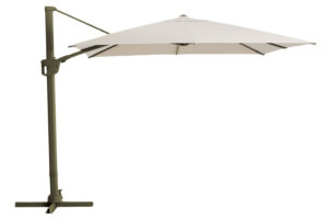 Kave Home Béžovo-zelený slunečník Noli 300 x 420 cm