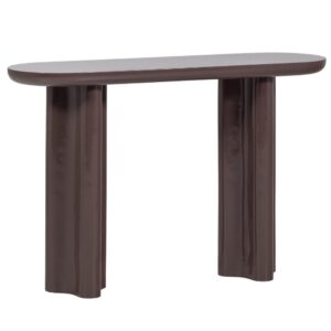 WOOOD Hnědý lakovaný toaletní stolek Evara 120 x 35 cm