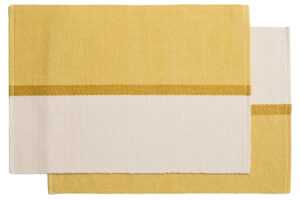 Kave Home Žluto-béžový bavlněný set dvou prostírání Tari 35 x 30 cm