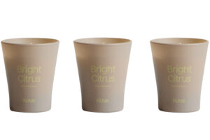Kave Home Set tří vonných svíček Bright Citrus 50 g