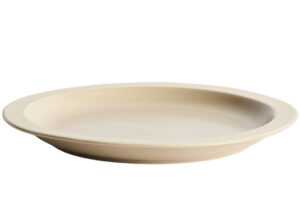 Kave Home Béžový keramický talíř Doren Ø25 cm