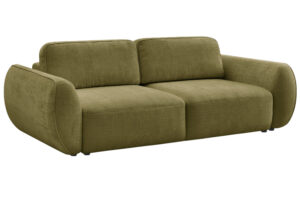 Bobochic Paris Zelená rozkládací pohovka Denise 250 cm