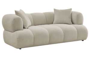 Bobochic Paris Béžová bouclé dvoumístná pohovka Pamira 210 cm