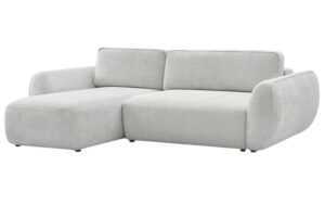 Bobochic Paris Světle šedá rozkládací pohovka Denise 258 cm