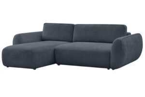 Bobochic Paris Tmavě modrá rozkládací pohovka Denise 258 cm