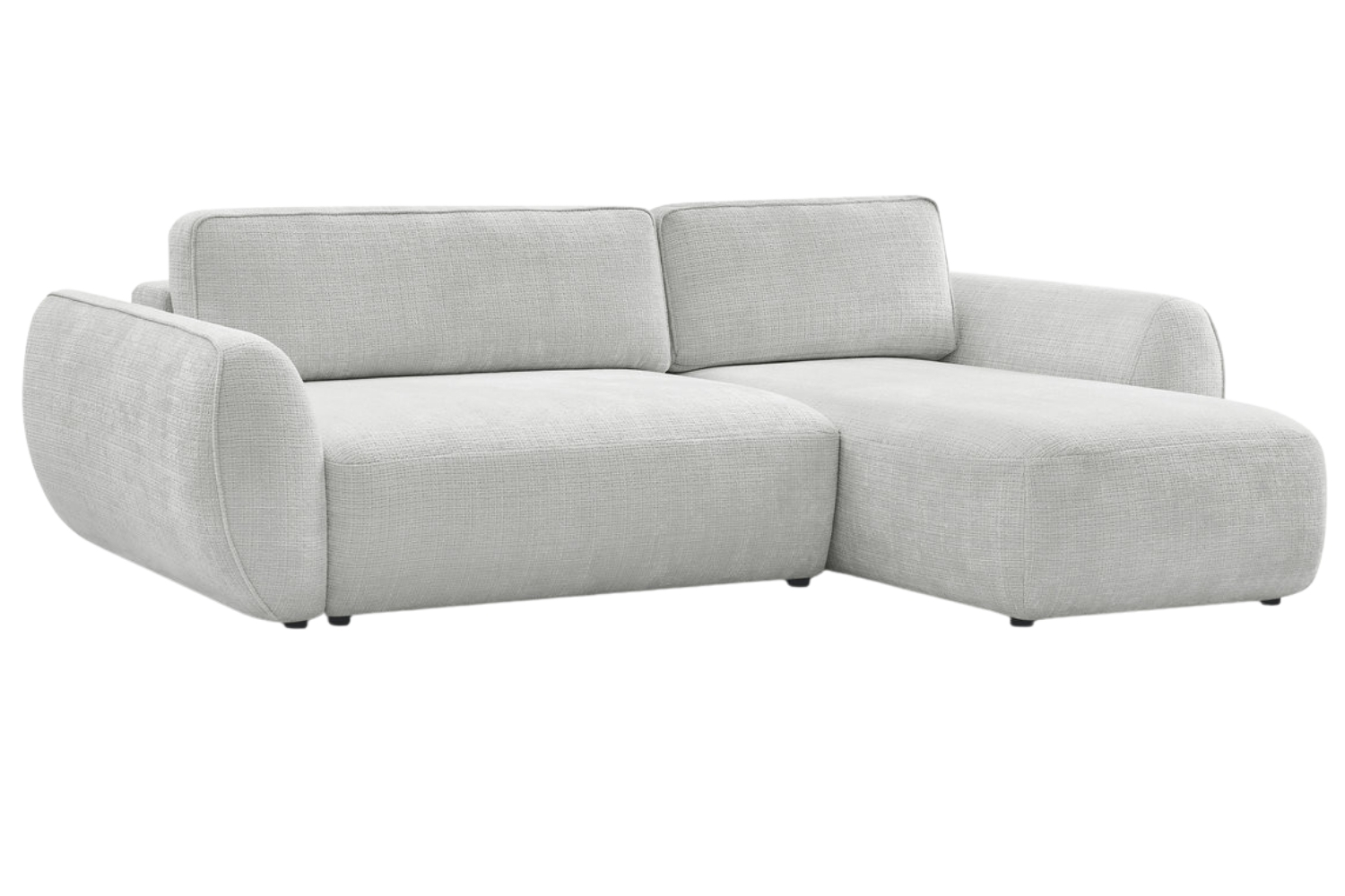 Bobochic Paris Světle šedá rozkládací pohovka Denise 258 cm