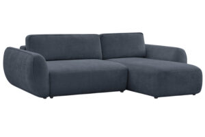 Bobochic Paris Tmavě modrá rozkládací pohovka Denise 258 cm