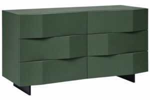 Olivově zelená komoda Marco Barotti Linea Diamond 120 x 45 cm