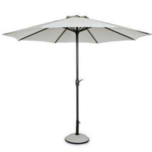 Bizzotto Světle šedý slunečník Kalife Ø 300 cm