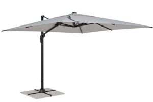 Bizzotto Šedý slunečník Vega 300 x 300 cm