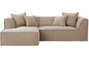 Micadoni Béžová rohová pohovka Milton 270 cm