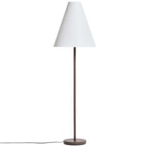 Kave Home Hnědá kovová stojací lampa Navat 153 cm