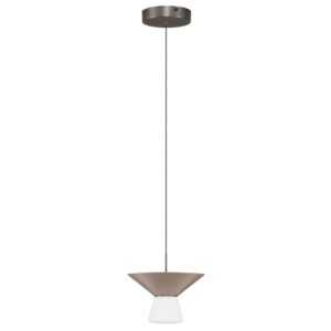 Nova Luce Světle hnědé závěsné LED světlo Baris 22 cm