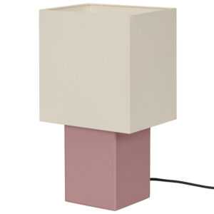 noo.ma Světle fialová dřevěná stolní lampa Zam