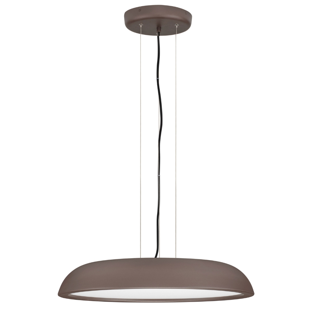 Nova Luce Hnědé kovové závěsné LED světlo Felicia 60 cm
