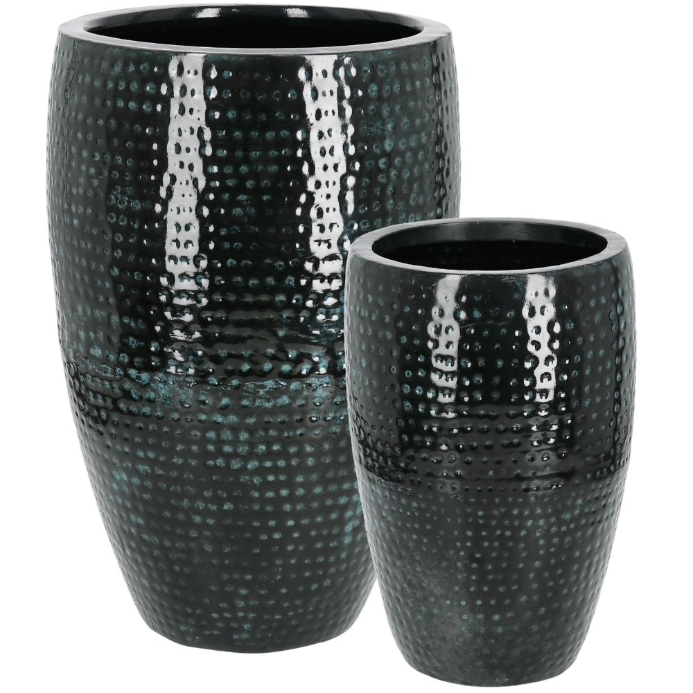 Bizzotto Set dvou kovových zahradních květináčů Nirad Ø32/45 cm