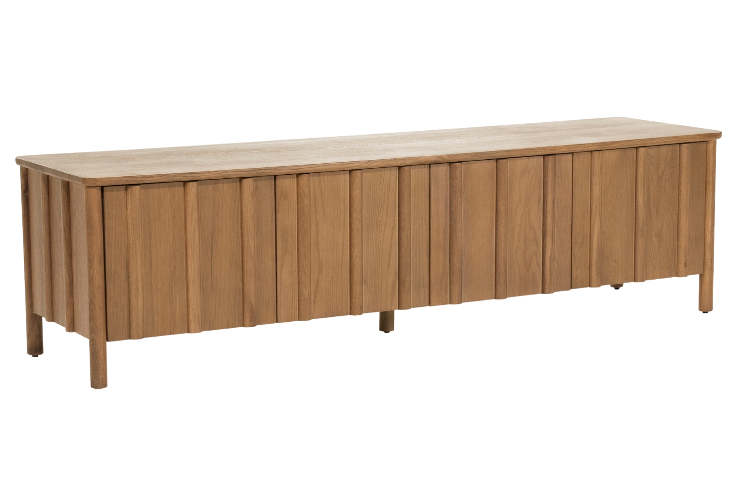 Eleonora Hnědý dubový TV stolek Jake 183 x 47 cm