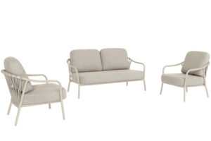 Bizzotto Béžový zahradní set pohovky a křesel Edvige