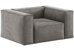 Cosmopolitan Design Šedé sametové křeslo Aveiro