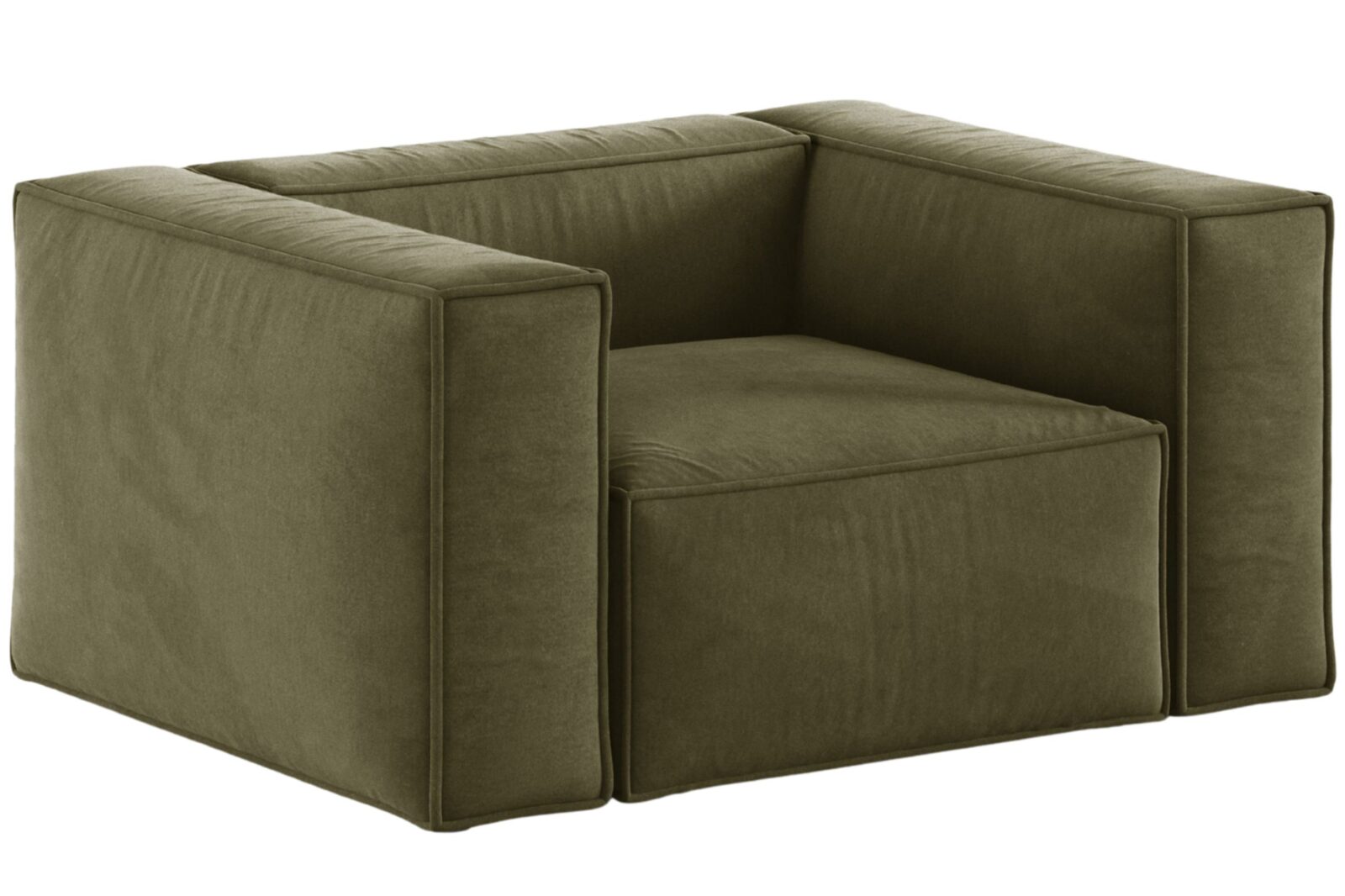 Cosmopolitan Design Zelené sametové křeslo Aveiro