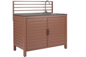 Bizzotto Terakotový venkovní kuchyňský modul se dřezem Aria 120 cm