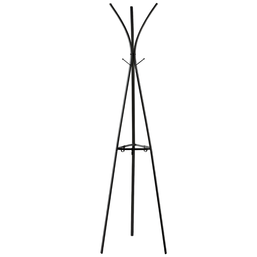 Kave Home Černý kovový věšák Stearn 183 cm