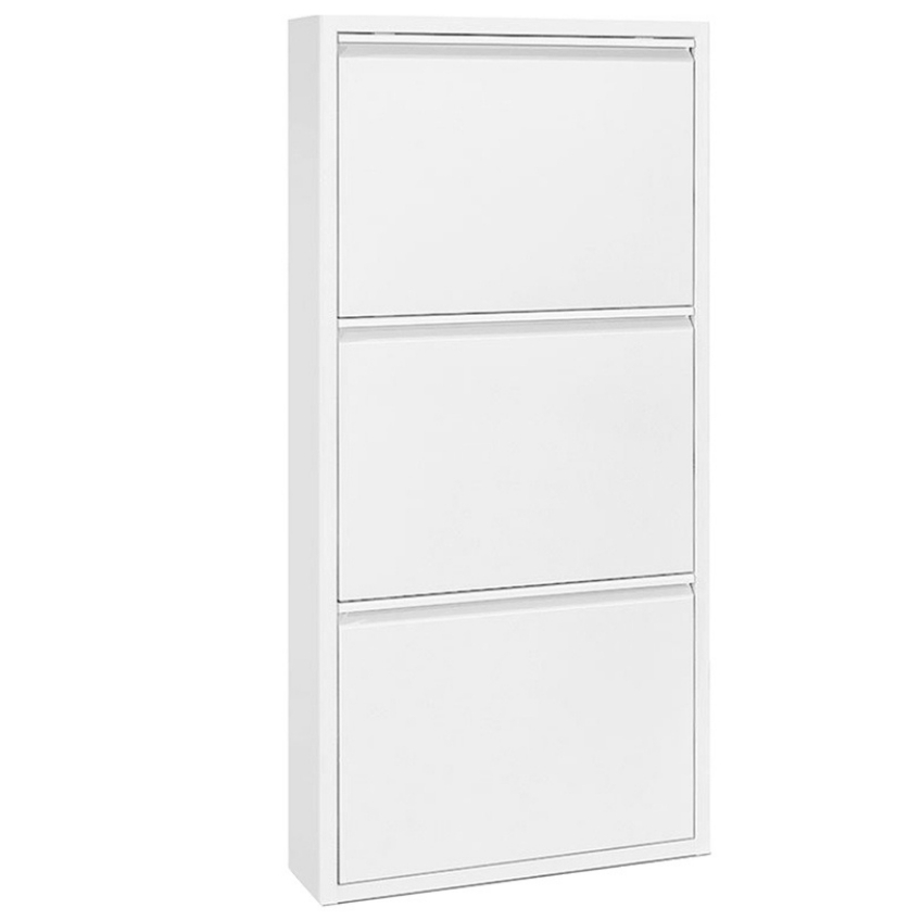 Kave Home Bílý kovový botník Ode 103 cm