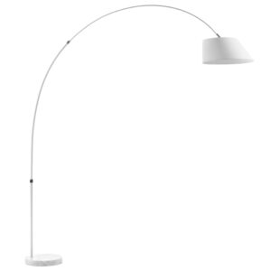 Kave Home Bílá bavlněná stojací lampa May 189-220 cm