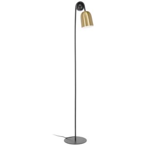 Kave Home Zlatá kovová stojací lampa Natsumi 180 cm
