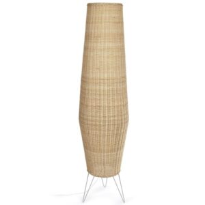 Kave Home Ratanová stojací lampa Kamaria 120 cm