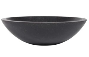Kave Home Černé terrazzo umyvadlo na desku Delina 40 cm
