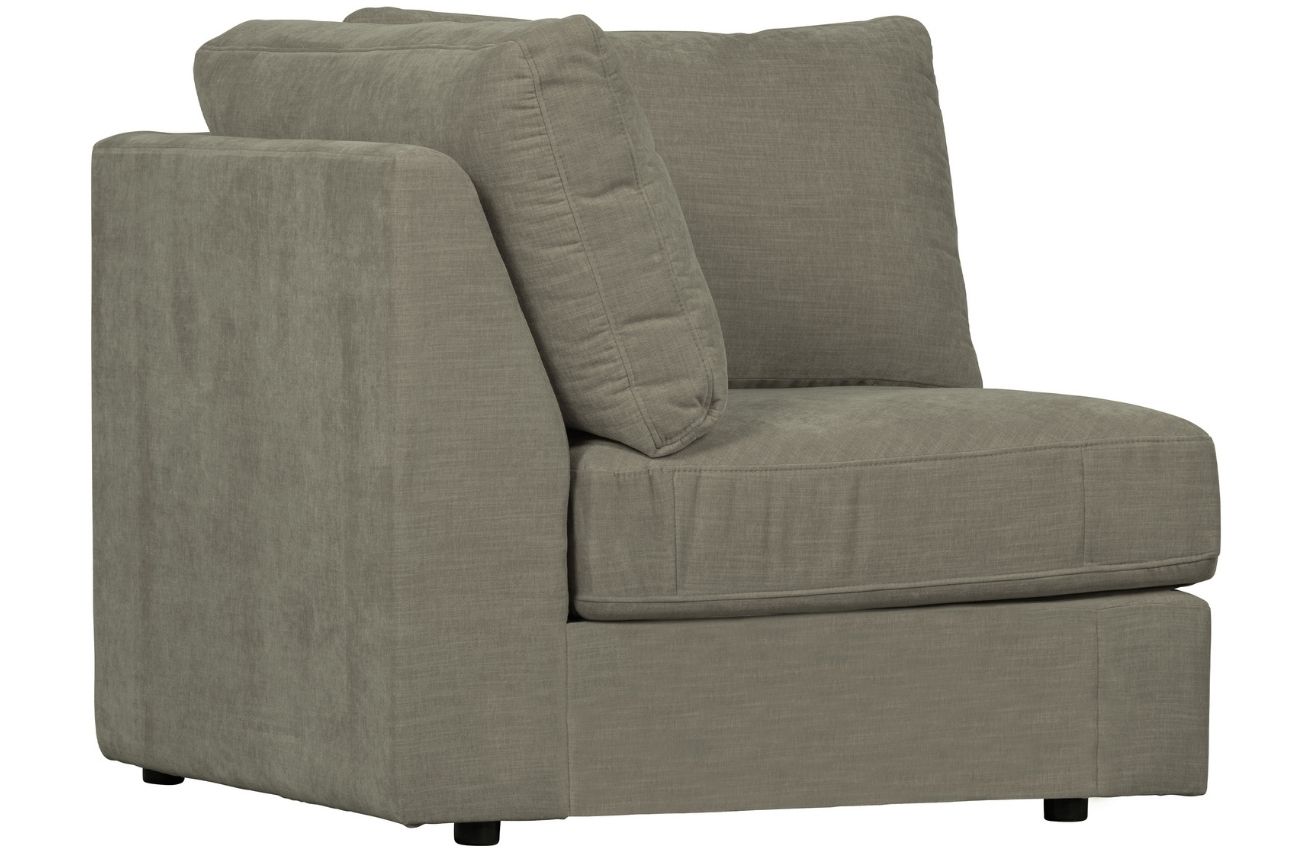 WOOOD Šedý rohový modul Flaireen 96 x 96 cm