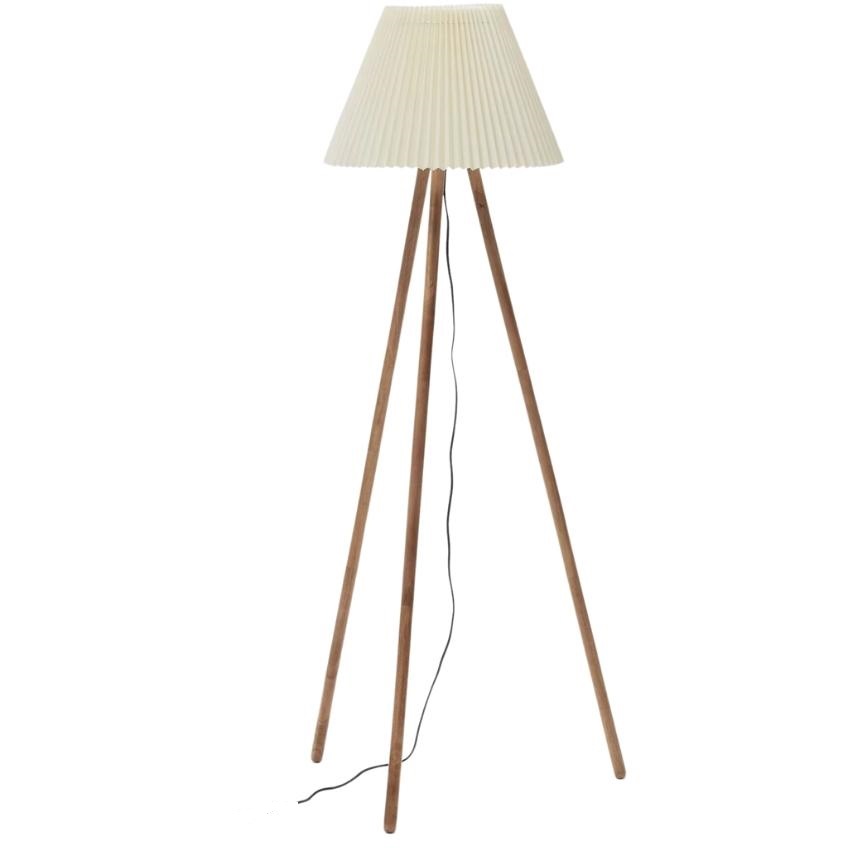 Kave Home Béžová bavlněná stojací lampa Benicarlo 149 cm