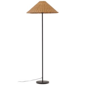 Kave Home Ratanová stojací lampa Urania 154 cm