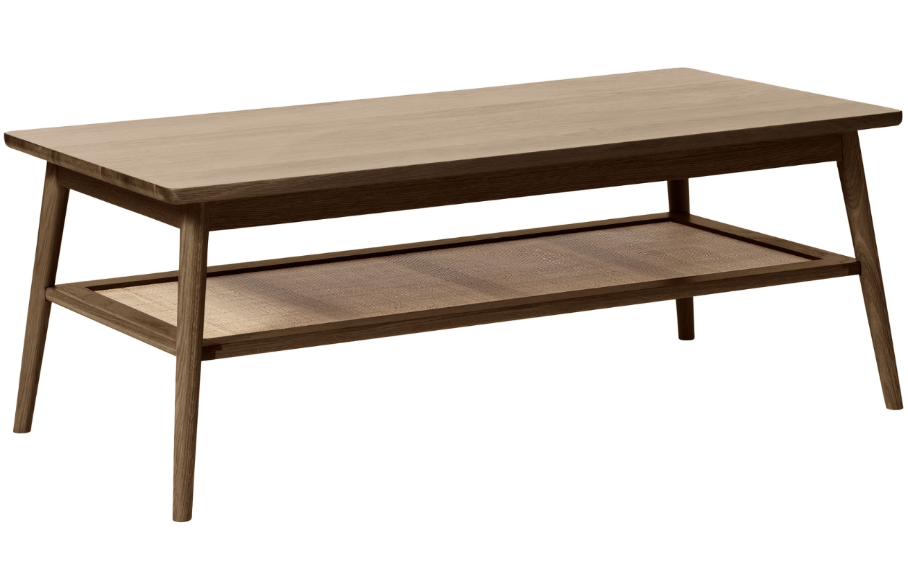 Unique Furniture Tmavě hnědý dubový konferenční stolek Barrali 120 x 60 cm