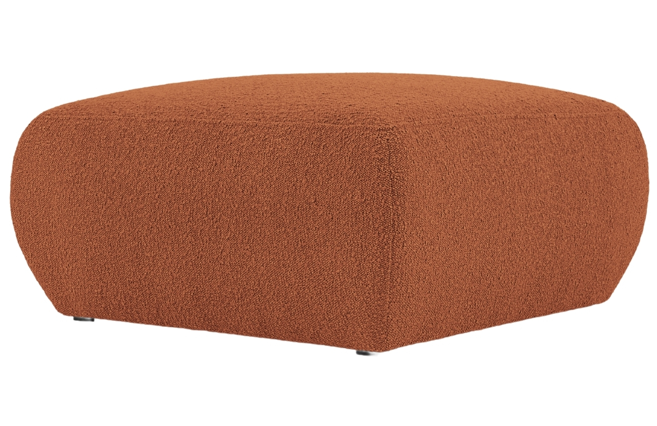 Windsor & Co Hnědá bouclé podnožka Lola 75 x 75 cm