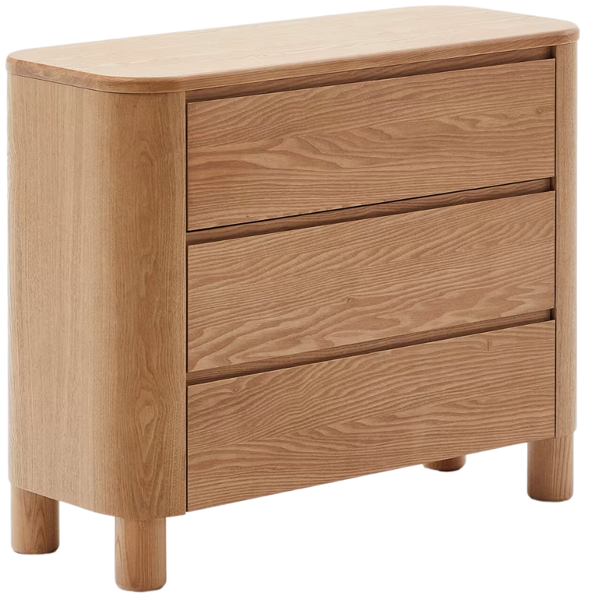 Kave Home Komoda Salaya 120 x 40 cm s dřevěným dekorem