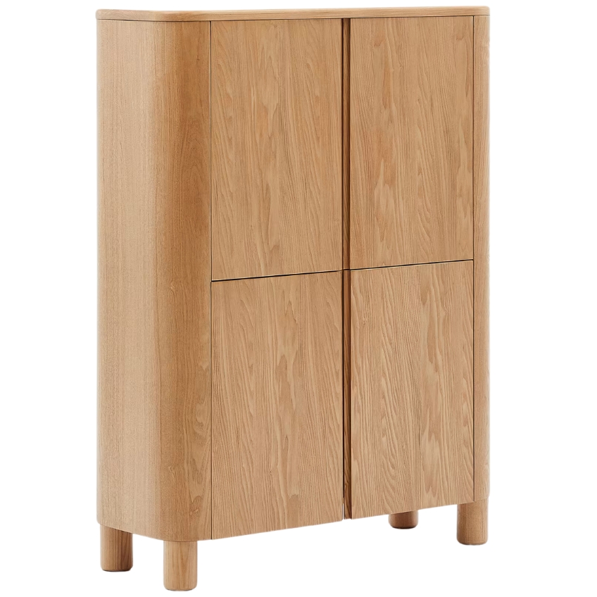 Kave Home Komoda Salaya 100 x 40 cm s dřevěným dekorem