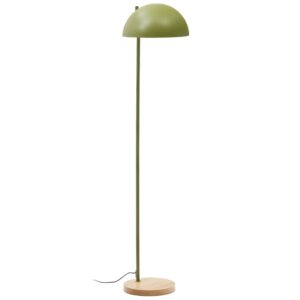 Kave Home Zelená kovová stojací lampa Catlar 150 cm
