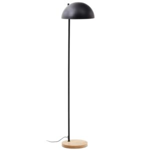 Kave Home Černá kovová stojací lampa Catlar 150 cm