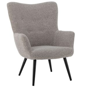 Bloomingville Šedé bouclé lounge křeslo Perry
