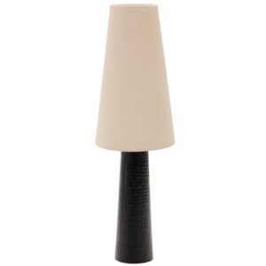 Kave Home Černobílá kovová stojací lampa Senni 130 cm