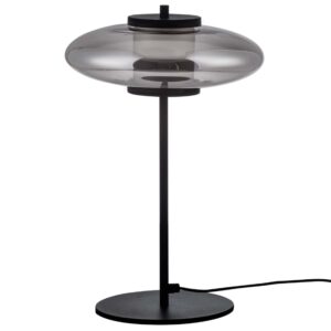 Nova Luce Kouřově šedá skleněná stolní LED lampa Ballet