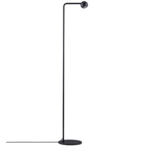 Černá kovová stojací LED lampa Nova Luce Sfera 126 cm