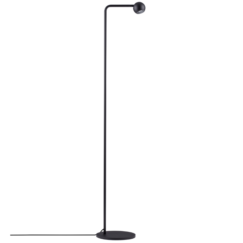 Černá kovová stojací LED lampa Nova Luce Sfera 126 cm