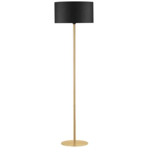 Černo-zlatá stojací lampa Nova Luce Sibnia 165 cm