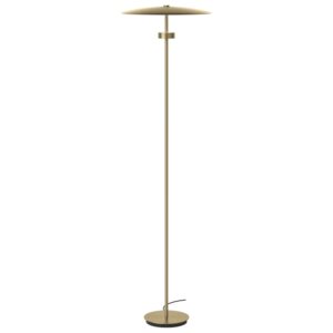 Bolia Mosazná kovová stojací LED lampa Reflection 141 cm